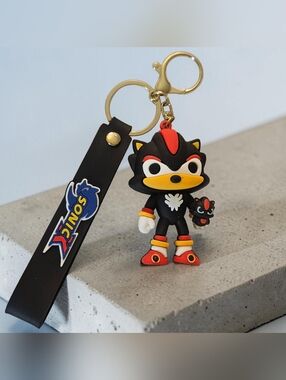 Shadow the Hedgehog 3D Keychain from the Sonic the Hedge Hog Franchise